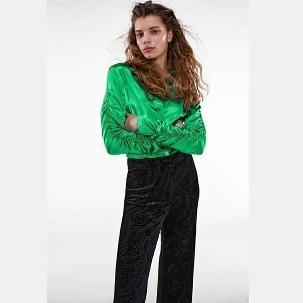 ZARA Button Down Blouse NWT - Picture 6 of 16